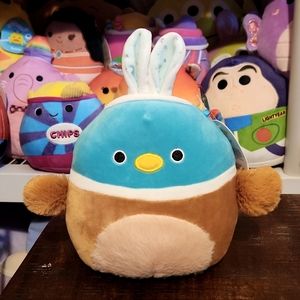 Squishmallow Daksa the Mallard w/ Bunny Ears Easter  NWT